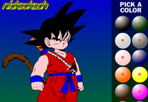 Goku Coloring Gameplay