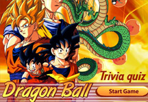 Dragon Ball Trivia Quiz Title Screen